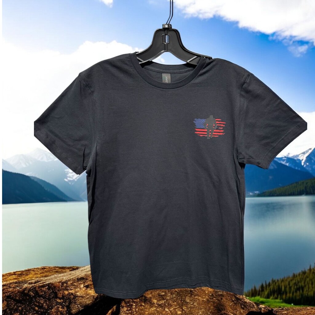 Bigfoot American Flag Tee Lrg